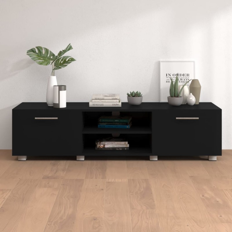 vidaXL TV-Schrank Schwarz 140x40x35 cm Holzwerkstoff vidaXL TV-Schrank Schwarz 140x40x35 cm Holzwerkstoff