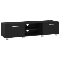 vidaXL TV-Schrank Schwarz 140x40x35 cm Holzwerkstoff
