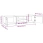 vidaXL TV-Schrank Schwarz 140x40x35 cm Holzwerkstoff vidaXL TV-Schrank Schwarz 140x40x35 cm Holzwerkstoff