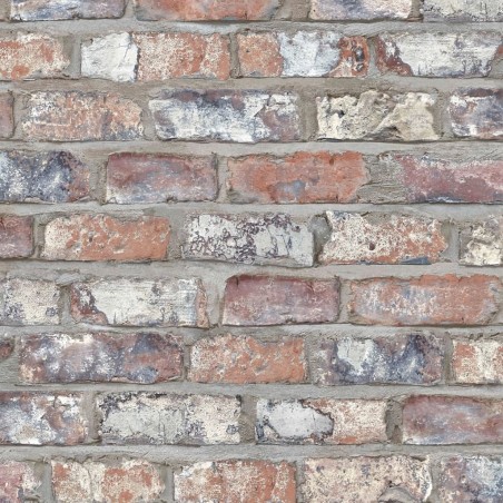 DUTCH WALLCOVERINGS Tapete Ziegel-Optik Mehrfarbig EW3103 