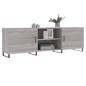 vidaXL TV-Schrank Grau Sonoma 150x30x50 cm Holzwerkstoff vidaXL TV-Schrank Grau Sonoma 150x30x50 cm Holzwerkstoff