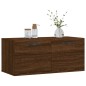 vidaXL Wandschrank Braun Eichen-Optik 80x36,5x35 cm Holzwerkstoff vidaXL Wandschrank Braun Eichen-Optik 80x36,5x35 cm Holzwerkstoff