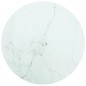 vidaXL Tischplatte Weiß Ø30x0,8 cm Hartglas in Marmoroptik vidaXL Tischplatte Weiß Ø30x0,8 cm Hartglas in Marmoroptik
