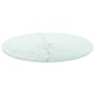 vidaXL Tischplatte Weiß Ø30x0,8 cm Hartglas in Marmoroptik vidaXL Tischplatte Weiß Ø30x0,8 cm Hartglas in Marmoroptik