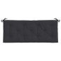 Gartenbank-Auflage Schwarz 120x50x7 cm Oxford-Gewebe Gartenbank-Auflage Schwarz 120x50x7 cm Oxford-Gewebe