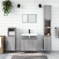 vidaXL Badschrank Grau Sonoma 58x33x60 cm Holzwerkstoff vidaXL Badschrank Grau Sonoma 58x33x60 cm Holzwerkstoff