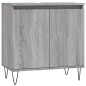 vidaXL Badschrank Grau Sonoma 58x33x60 cm Holzwerkstoff vidaXL Badschrank Grau Sonoma 58x33x60 cm Holzwerkstoff