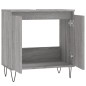 vidaXL Badschrank Grau Sonoma 58x33x60 cm Holzwerkstoff vidaXL Badschrank Grau Sonoma 58x33x60 cm Holzwerkstoff