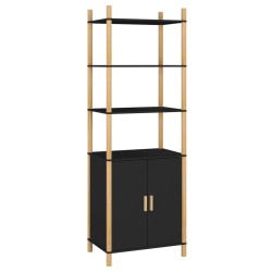 vidaXL Highboard Schwarz 60x40x173 cm Holzwerkstoff