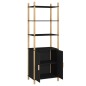 vidaXL Highboard Schwarz 60x40x173 cm Holzwerkstoff vidaXL Highboard Schwarz 60x40x173 cm Holzwerkstoff
