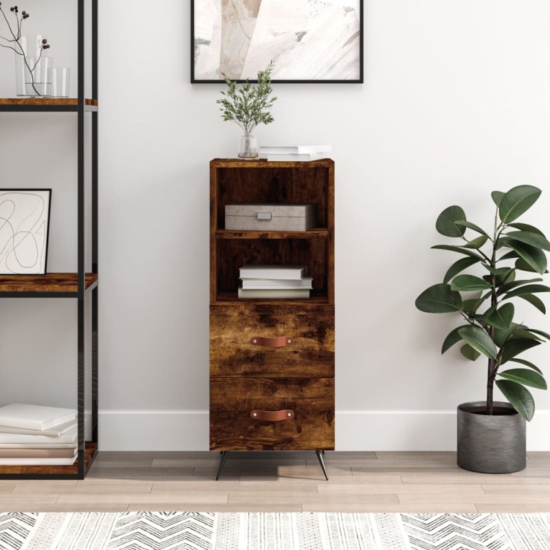vidaXL Sideboard Räuchereiche 34,5x34x90 cm Holzwerkstoff vidaXL Sideboard Räuchereiche 34,5x34x90 cm Holzwerkstoff