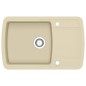 vidaXL Granitspüle Einzelbecken Beige vidaXL Granitspüle Einzelbecken Beige