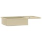 vidaXL Granitspüle Einzelbecken Beige vidaXL Granitspüle Einzelbecken Beige