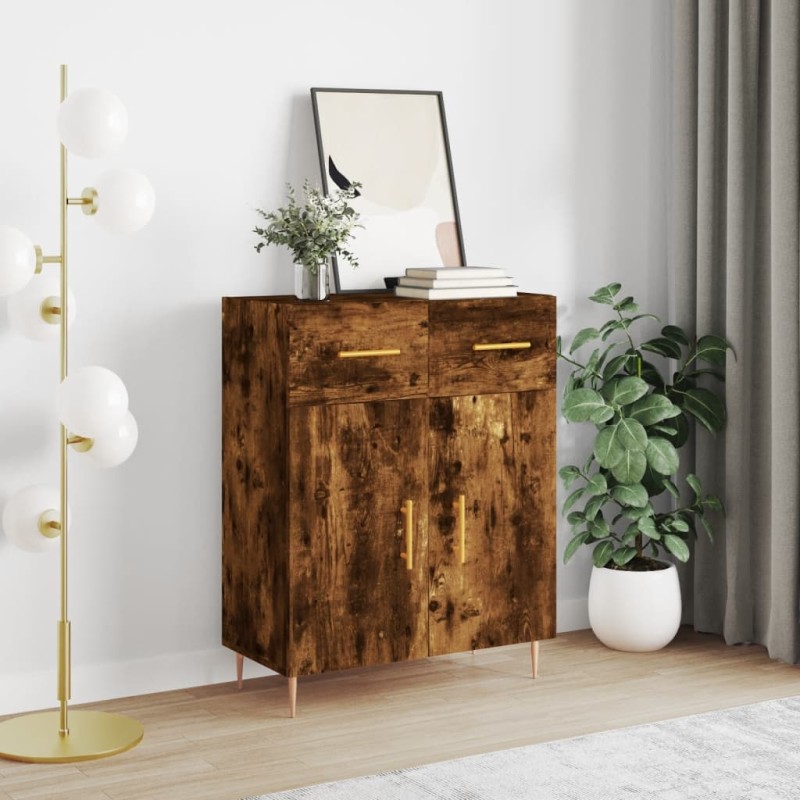 vidaXL Sideboard Räuchereiche 69,5x34x90 cm Holzwerkstoff vidaXL Sideboard Räuchereiche 69,5x34x90 cm Holzwerkstoff