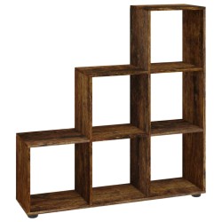 vidaXL Treppenregal Räuchereiche 107 cm Holzwerkstoff
