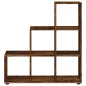 vidaXL Treppenregal Räuchereiche 107 cm Holzwerkstoff