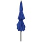 vidaXL Sonnenschirm mit Aluminium-Mast 3-lagig Azurblau 3,5 m vidaXL Sonnenschirm mit Aluminium-Mast 3-lagig Azurblau 3,5 m