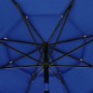 vidaXL Sonnenschirm mit Aluminium-Mast 3-lagig Azurblau 3,5 m vidaXL Sonnenschirm mit Aluminium-Mast 3-lagig Azurblau 3,5 m