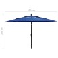 vidaXL Sonnenschirm mit Aluminium-Mast 3-lagig Azurblau 3,5 m vidaXL Sonnenschirm mit Aluminium-Mast 3-lagig Azurblau 3,5 m