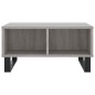 vidaXL Couchtisch Grau Sonoma 60x60x30 cm Holzwerkstoff
