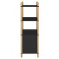 vidaXL Highboard Schwarz 80x40x121 cm Holzwerkstoff vidaXL Highboard Schwarz 80x40x121 cm Holzwerkstoff