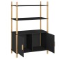 vidaXL Highboard Schwarz 80x40x121 cm Holzwerkstoff vidaXL Highboard Schwarz 80x40x121 cm Holzwerkstoff