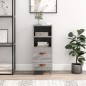 vidaXL Sideboard Grau Sonoma 34,5x34x90 cm Holzwerkstoff vidaXL Sideboard Grau Sonoma 34,5x34x90 cm Holzwerkstoff
