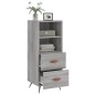 vidaXL Sideboard Grau Sonoma 34,5x34x90 cm Holzwerkstoff vidaXL Sideboard Grau Sonoma 34,5x34x90 cm Holzwerkstoff