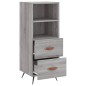 vidaXL Sideboard Grau Sonoma 34,5x34x90 cm Holzwerkstoff vidaXL Sideboard Grau Sonoma 34,5x34x90 cm Holzwerkstoff