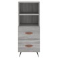 vidaXL Sideboard Grau Sonoma 34,5x34x90 cm Holzwerkstoff vidaXL Sideboard Grau Sonoma 34,5x34x90 cm Holzwerkstoff