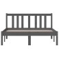vidaXL Massivholzbett Grau 120x190 cm vidaXL Massivholzbett Grau 120x190 cm