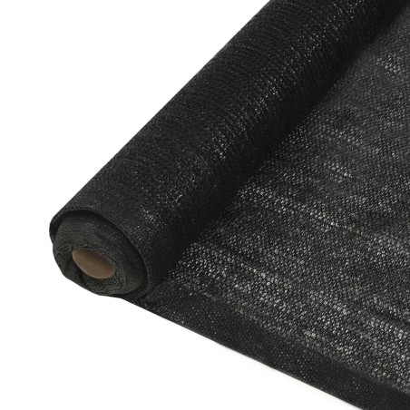 vidaXL Sichtschutznetz HDPE 1,5x10 m Schwarz 150 g/m²