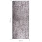 vidaXL Teppich Waschbar 80x300 cm Grau Rutschfest vidaXL Teppich Waschbar 80x300 cm Grau Rutschfest