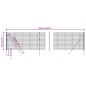 vidaXL Maschendrahtzaun Anthrazit 1,1x25 m Verzinkter Stahl vidaXL Maschendrahtzaun Anthrazit 1,1x25 m Verzinkter Stahl