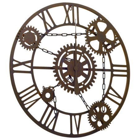 vidaXL Wanduhr Braun 80 cm Metall