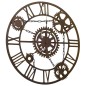 vidaXL Wanduhr Braun 80 cm Metall vidaXL Wanduhr Braun 80 cm Metall