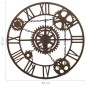 vidaXL Wanduhr Braun 80 cm Metall vidaXL Wanduhr Braun 80 cm Metall