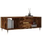 vidaXL Couchtisch Räuchereiche 102x50x40 cm Holzwerkstoff vidaXL Couchtisch Räuchereiche 102x50x40 cm Holzwerkstoff