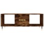 vidaXL Couchtisch Räuchereiche 102x50x40 cm Holzwerkstoff vidaXL Couchtisch Räuchereiche 102x50x40 cm Holzwerkstoff