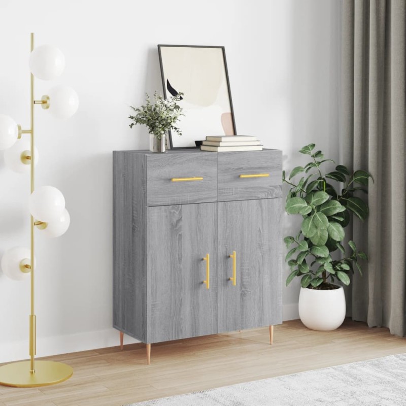 vidaXL Sideboard Grau Sonoma 69,5x34x90 cm Holzwerkstoff vidaXL Sideboard Grau Sonoma 69,5x34x90 cm Holzwerkstoff