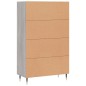 vidaXL Highboard Grau Sonoma 69,5x31x115 cm Holzwerkstoff vidaXL Highboard Grau Sonoma 69,5x31x115 cm Holzwerkstoff