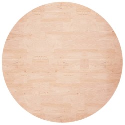 vidaXL Runde Tischplatte Ø60x1,5 cm Unbehandeltes Massivholz Eiche