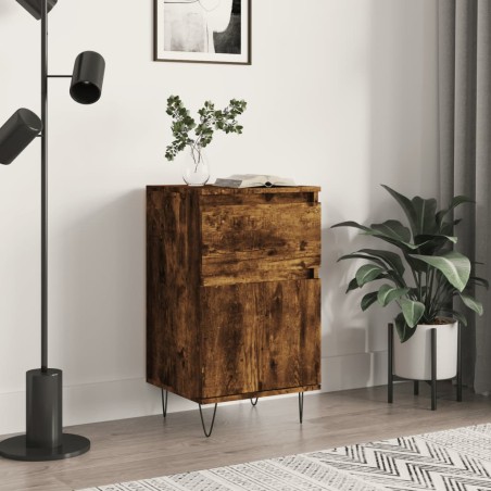 vidaXL Sideboard Räuchereiche 40x35x70 cm Holzwerkstoff