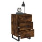 vidaXL Nachttisch Räuchereiche 40x40x66 cm Holzwerkstoff vidaXL Nachttisch Räuchereiche 40x40x66 cm Holzwerkstoff