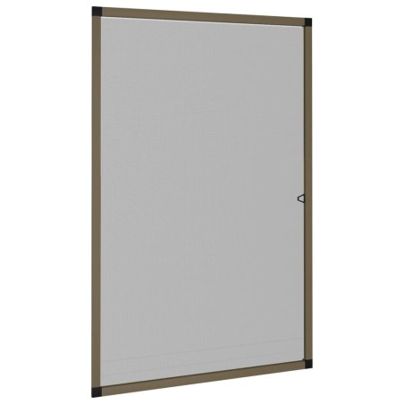 vidaXL Insektenschutz für Fenster Braun 90x120 cm