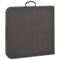 vidaXL Klappbarer Gartentisch Braun 120x60x74 cm HDPE Rattan-Look vidaXL Klappbarer Gartentisch Braun 120x60x74 cm HDPE Rattan-Look