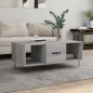 vidaXL Couchtisch Grau Sonoma 102x50x40 cm Holzwerkstoff vidaXL Couchtisch Grau Sonoma 102x50x40 cm Holzwerkstoff