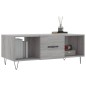 vidaXL Couchtisch Grau Sonoma 102x50x40 cm Holzwerkstoff vidaXL Couchtisch Grau Sonoma 102x50x40 cm Holzwerkstoff