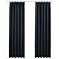 vidaXL Verdunkelungsvorhänge mit Haken 2 Stk. Anthrazit 140x245cm vidaXL Verdunkelungsvorhänge mit Haken 2 Stk. Anthrazit 140x245cm