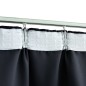 vidaXL Verdunkelungsvorhänge mit Haken 2 Stk. Anthrazit 140x245cm vidaXL Verdunkelungsvorhänge mit Haken 2 Stk. Anthrazit 140x245cm
